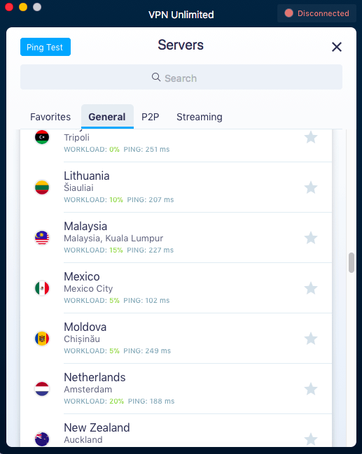 VPN Unlimited server list VPN-Unlimited-server-list